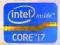 Naklejka Dekoracyjna Intel Core i7 21x16mm