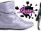 WIOSNA BUTY BOTKI AZUROWE %% JM1006 GREY EKO 38