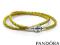Bransoletka Pandora zółta 34 cm 2 x 17cm