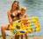 Dziecięcy materac powietrzny Surf Board 90x45 cm ż