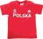 Koszulka dziec. Polska-Maskotki EURO 2012 czerwona