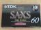 TDK SA-XS 60 zafoliowana CHROM