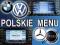 POLSKIE MENU AUDI BMW VW MERCEDES NAWIGACJA MAPA