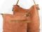 TOREBKA GWIAZD SHOPPER NOWY FASON CAMEL BRĄZ 2w1