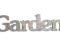 GARDEN napis retro shabby chic