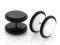 PIERCING Plug "fake" 8mm, AKRYL, BIAŁY