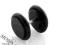 PIERCING Plug "fake" 8mm,  AKRYL, black