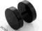 PIERCING Plug "fake" 6 mm anoda BLACK