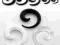 PIERCING PINCHER, rozpychacz, SPIRALA 6,5mm,CZARNA