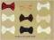 Muszka 5x7- różne kolory - chrzest -