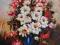 Kwiaty,bukiet,wazon,obraz olejny,50x60cm,ARTE