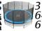 TRAMPOLINA 366 cm POLGAR trampoliny siatka batut