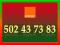 _____ 502 43 73 83 _____ Super Numer Orange F.Vat
