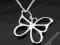 Naszyjnik motyl SREBRO NOWY 40 cm!!!