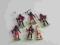 Indianie 6 sztuk figurki Prl-u