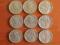 zestaw nr.10 9szt monet polskich