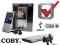 ODTWARZACZ MP4 COBY eBook MP767 USB RADIO 4GB ALU