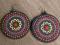 Kolczyki etno, folk, hippie, filc, haft, handmade