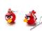 Kolczyki Angry Bird z modeliny