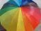Przepiękny tęczowy parasol duży od 1 zł