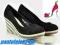 Botki Espadryle koturny - platformy f84 black 39