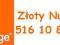 ZŁOTY NUMER ORANGE 516 10 88 10 - 20 ZŁ NA START