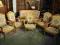Oryginalny Empirowy komplet sofa + 4 duże fotele