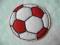 BIAŁO CZERWONA PIŁKA PRASOWANKA NA EURO 2012