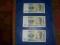 3 banknoty 5 DM z 02.01.1960
