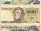 200 zł 1988r, 500 zł i 1000 zł 1982r