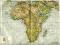 Stara mapa fizyczna Afryki z 1882 WAWA
