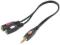Adapter jack 3,5mm - 2 x jack 3,5m GOLD VIVANCO