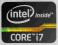 Naklejka Dekoracyjna Intel Core i7 Extreme 24x18mm