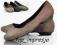 Buty Gładkie wiosenne Balerinki ( brown f74 39