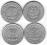 zestaw monet PRL: 4x1zł 1949; 1965; 1970; 1981