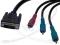 Kabel DVI/3xRCA RGB component 5m (176-5,0)