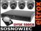 ZESTAW MONITORINGU 4 X KAMERA REJESTRATOR Z308