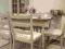 stól + 6 krzeseł prowansalskie rozkladany szary