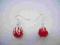 Kolczyki CZERWONA KULA