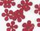 SCRAPKI KWIATY KWIATKI 2,5 CM OKAZJA 70 SZT