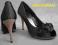 peep toe satyna sylwester wesele falbanki 39 25