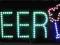 Reklama LED banner BEER  PROMOCJA
