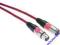 Kabel przewód mikrofonow Neoflexx XLR 4 m czerwony