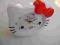 ZEGAREK  ZEGAR STOJĄCY BUDZIK HELLO KITTY CZERWONY