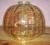 szklany klosz do żyrandola o odcieniu miodowym
