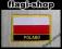 Naszywka Polski z napisem POLAND 80x55 mm DUŻA