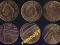 One penny 2008,2009,2010 zestaw do tarczy