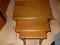 3 stoliczki pomocniczki dębowe