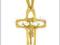 ZŁOTY KRZYŻYK NA KOMUNIE CHRZEST PR.585 - EJUBILER