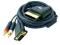 NOWY KABEL VGA XBOX 360 GOLD PLATED CRV LCD HD AV